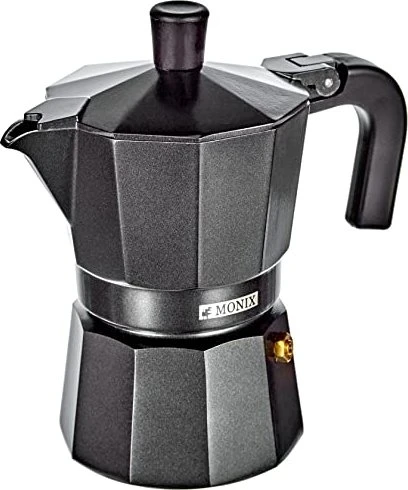 Monix Vitro Noir 3 Tassen Espressokanne