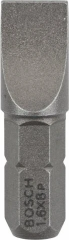 Bosch Professional Extra Hart Schlitz Bit 1/4", 8x25mm, 25 Stück