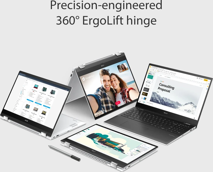 ASUS Chromebook Flip CX5 CX5500FEA-E60012, Immersive White, Core i7-1165G7, 16GB RAM, 512GB SSD, DE