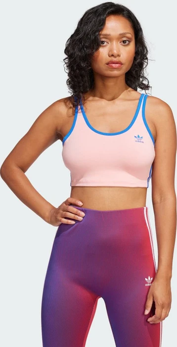 adidas Adicolor 3-Streifen Bustier semi pink spark/blue (Damen)