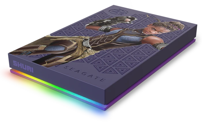 Seagate FireCuda Gaming HDD - Shuri Special Edition, 2TB, +Rescue, USB 3.0 Micro-B