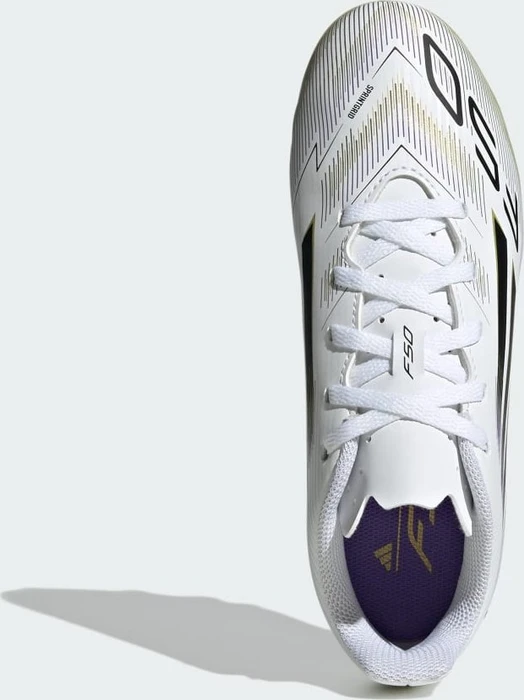 adidas F50 Club cloud white/core black/gold metallic (Junior)