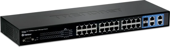TRENDnet TL2 Rackmount Managed Switch, 26x RJ-45, 2x RJ-45/SFP