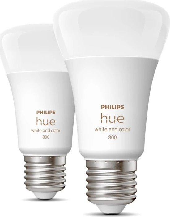 Philips Hue White and Color Ambiance 800 LED-Bulb E27 6.5W, 2 Stück