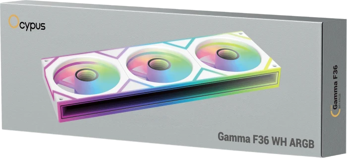 Ocypus Gamma F36 WH ARGB, weiß, 3x 120mm