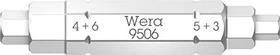 Wera 9506 SB 4in1 Innensechskant Bit 1/4", 3/4/5/6x37mm, 1 Stück