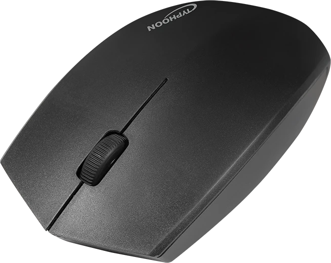 Typhoon Wireless Dual Mode Mouse, schwarz, USB/Bluetooth