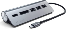 Satechi USB-C Combo Hub, Space Gray, USB-C 3.0 [Stecker] (ST-TCHCRM)