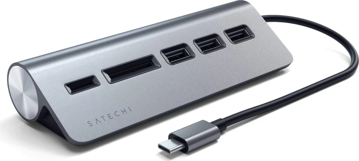 Satechi USB-C Combo Hub, Space Gray, USB-C 3.0 [Stecker]