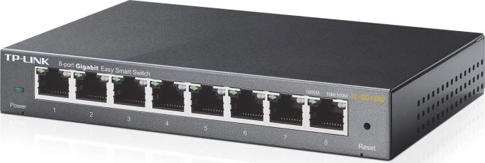 TP-Link TL-SG108E Desktop Gigabit Smart Switch, 8x RJ-45