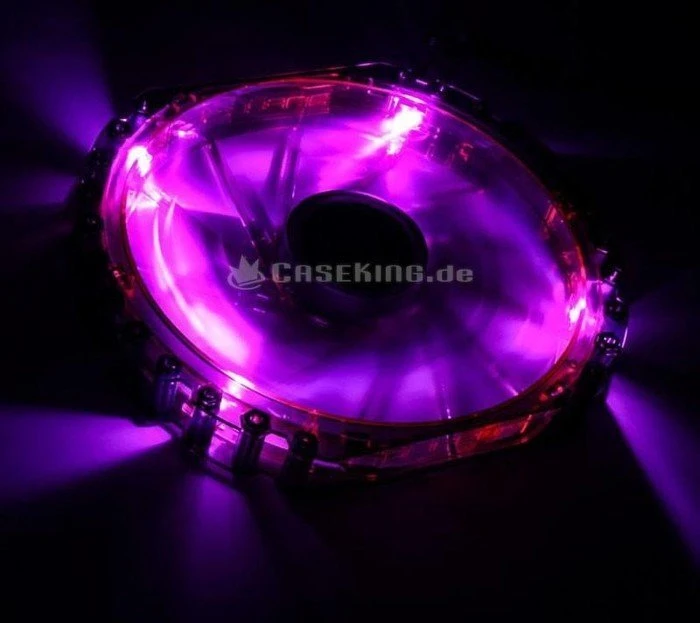 BitFenix Spectre Pro LED schwarz/violett, 230mm