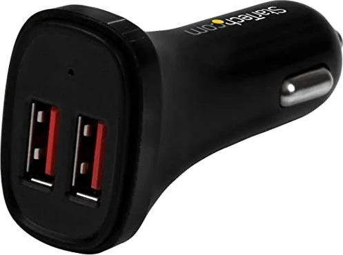 StarTech Dual Port USB KFZ-Ladegerät 24W/4.8A schwarz