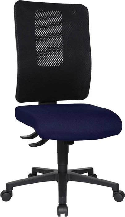 Topstar Open X (N) Bürostuhl, Fußkreuz Kunststoff schwarz, Bezug Stoff dunkelblau
