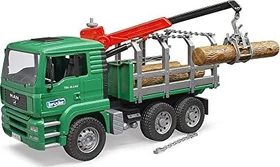 Bruder Profi-Serie MAN Holztransport-LKW mit Ladekran