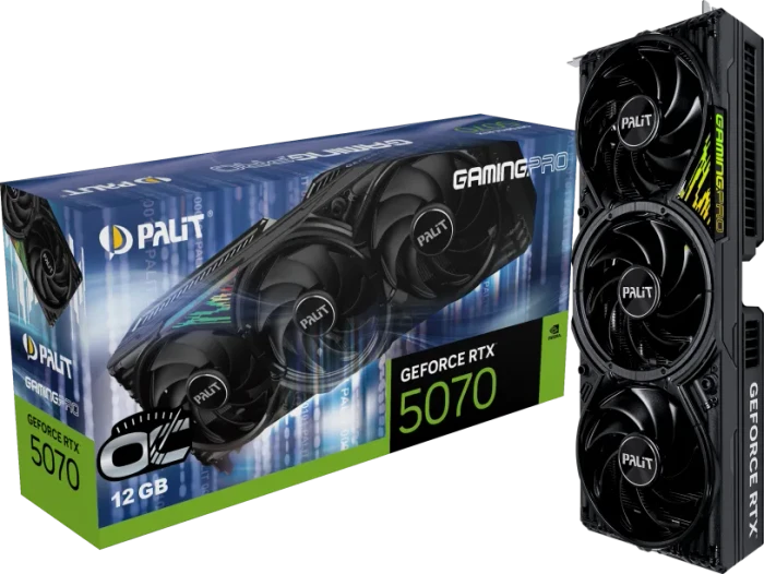 Palit GeForce RTX 5070 GamingPro OC, 12GB GDDR7, HDMI, 3x DP