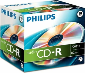Philips CD-R 80min/700MB, 10er Jewelcase