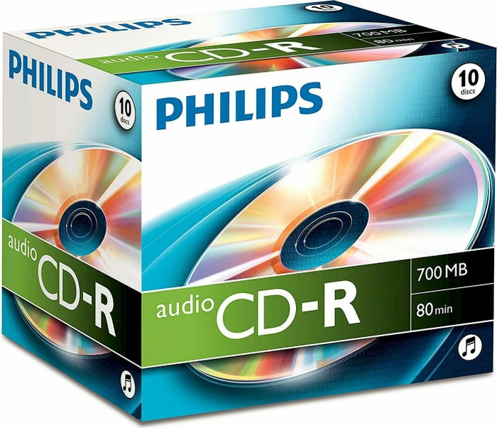 Philips CD-R 80min/700MB, 10er Jewelcase