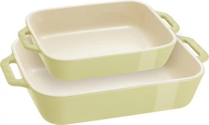 Zwilling Staub Ceramique Auflaufform-Set rechteckig hellgrün, 2-tlg.