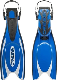 Cressi Frog Plus Flossen blau/silber