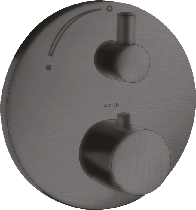 Hansgrohe Axor Uno Thermostat Unterputz mit Absperrventil brushed black chrome