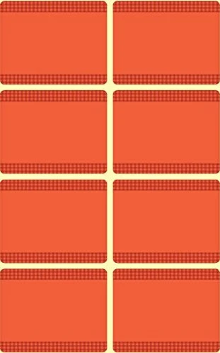 Avery-Zweckform Tiefkühletiketten Sonderformat, 28x36mm, rot, 5 Blatt (40 Etiketten)