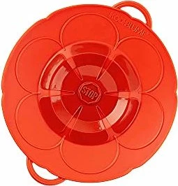 Kochblume Überkochschutz 22cm rot