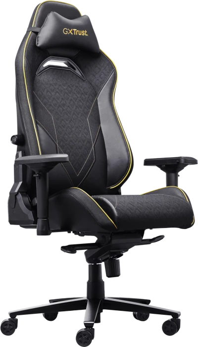 Trust Gaming GXT 721 Ruya Pro Gamingstuhl, schwarz/gold