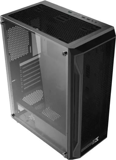Xigmatek Gaming X, schwarz, Glasfenster