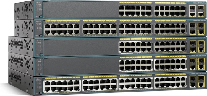 Cisco Catalyst 2960-Plus LAN Base Rackmount Managed Switch, 50x RJ-45, 2x SFP, 370W PoE