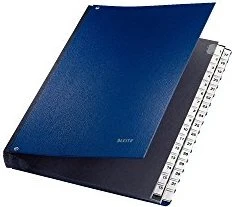 Leitz Pultordner mit Nummernregister, 31 Fächer, A4, blau