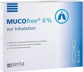 Penta Mucofree 6% zur Inhalation Lösung Ampullen, 80ml (20x 4ml)