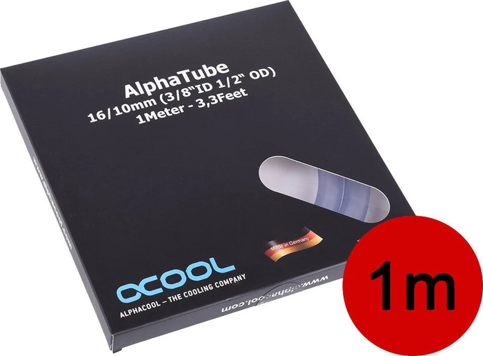 Alphacool AlphaTube HF, 16/10mm, 1m, klar, retail