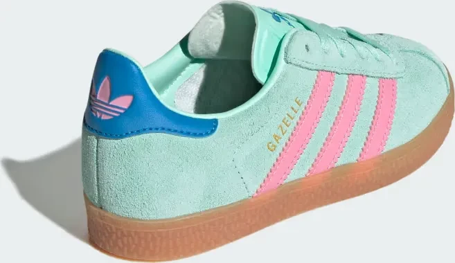 adidas Gazelle clear mint/bliss pink/bright blue (Junior)