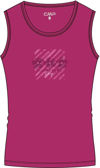 CMP Frontgrafik Tanktop Funktionsshirt ärmellos magenta (Damen)