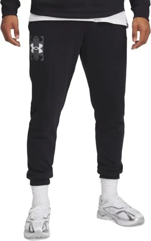 Under Armour Rival French Terry Logo Trainingshose lang black/castlerock (Herren)