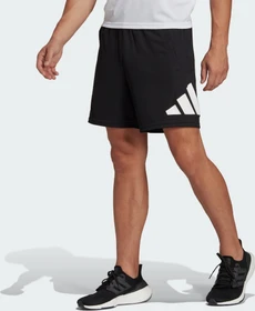 adidas Train Essentials Logo Training Trainingshose kurz schwarz/weiß (Herren)
