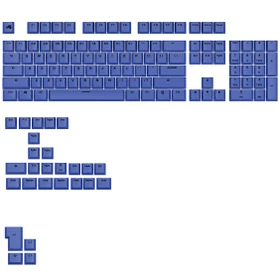 Glorious GPBT Basics Keycaps, Kunststoff (PBT), Mana Blue, blau, 130 Tasten, ANSI-US
