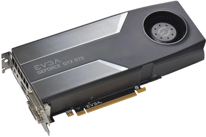 EVGA GeForce GTX 970 SuperClocked, 4GB GDDR5, 2x DVI, HDMI, DP