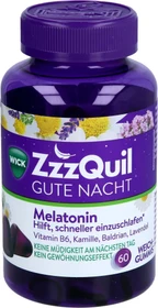 WICK ZzzQuil Gute Nacht mit Melatonin Gummies,    60 Stück