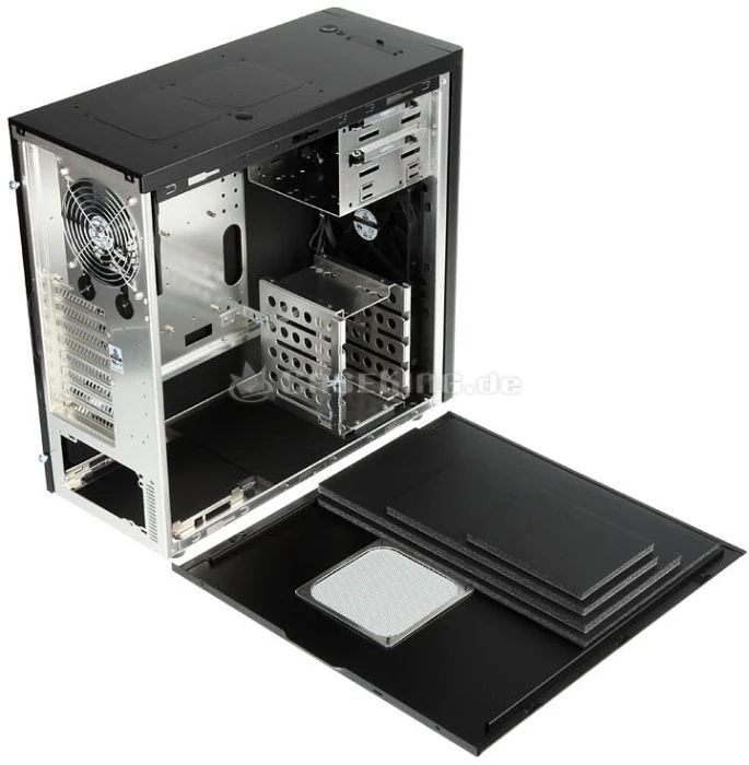 Lian Li PC-7HB schwarz, schallgedämmt