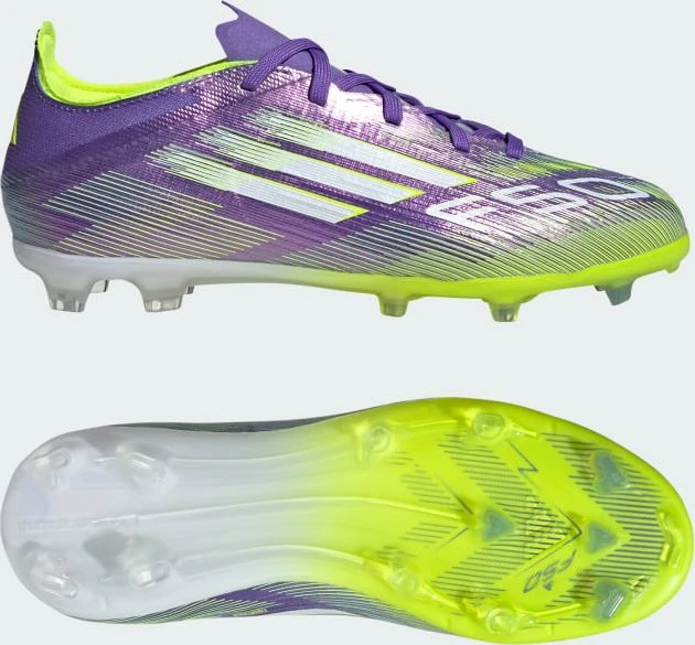 adidas F50 Elite FG purple rush/cloud white/lucid lemon (Junior)
