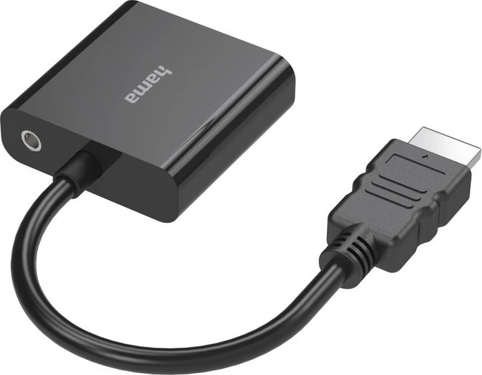 Hama HDMI/VGA Adapter mit Audio-Buchse, schwarz