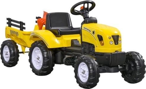 HomCom Trettraktor mit Anhänger