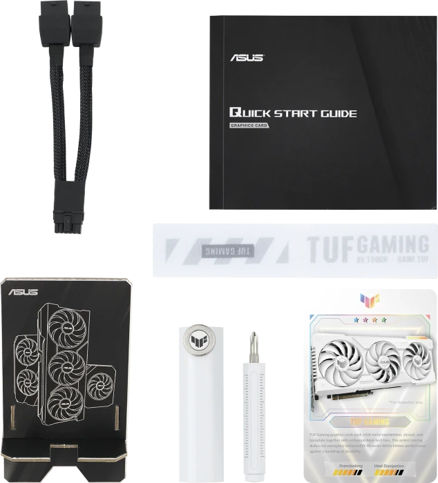 ASUS TUF Gaming GeForce RTX 4070 Ti SUPER OC White, TUF-RTX4070TIS-O16G-WHITE-GAMING, 16GB GDDR6X, 2x HDMI, 3x DP