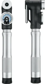 CrankBrothers Sterling S mit Manometer Minipumpe silber