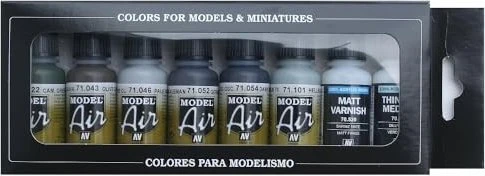 Vallejo Model Air Air War Color Series Luftwaffe Colors 1941 to End-War Farbset, 8-tlg.