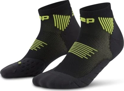CEP Core Run Low Laufsocken black/lime (Damen)