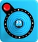 Atari CX40+ Wireless Joystick Ghost Edition Inky blau Vorschaubild