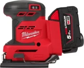 Milwaukee M18 BQSS-502B Akku-Schwingschleifer inkl. Tasche + 2 Akkus 5.0Ah