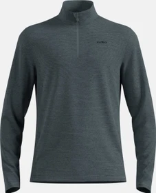 Odlo Roy Midlayer Half Zip Funktionsshirt langarm stormy weather/black stripes (Herren)